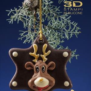 Molde Ornamento de Reno Navideño