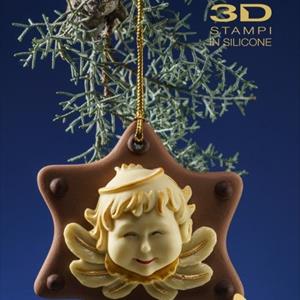 Molde Ornamento Ángel molde de chocolate