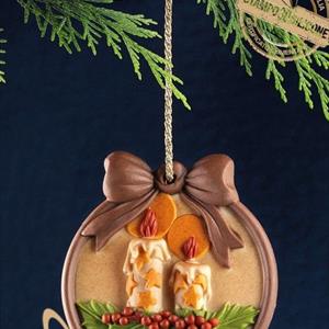 Molde Colgante Velas de Navidad