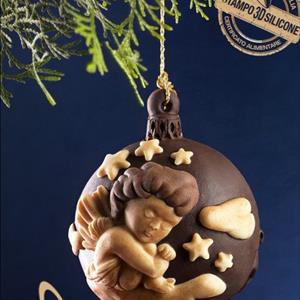 Molde Bola de Navidad - Angelito