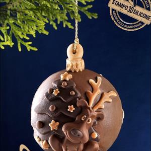 Molde Bola de Navidad - Reno