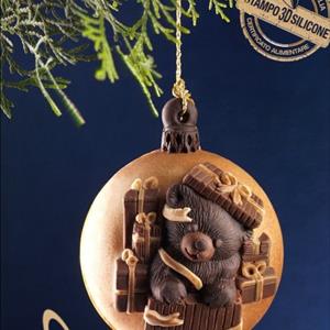 Molde Bola de Navidad - Oso