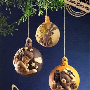 Molde Bola de Navidad - Oso