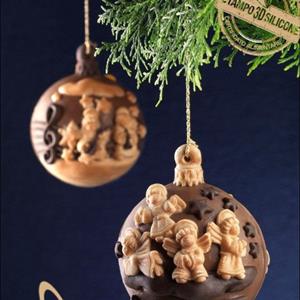 Molde Bola de Navidad Angels