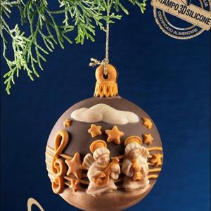 Molde Media-Bola de Navidad Clave de Sol