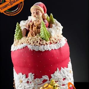 Molde Ángel con el árbol de Navidad
