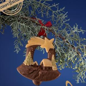 Molde Clogante Campana de Navidad
