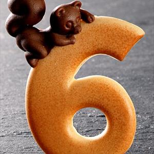 Molde Número 6 Ardilla
