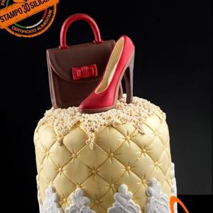 Molde Bolso Vanity con Moño