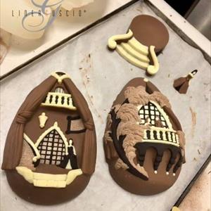 El Baile de las Princesas Molde LINEAGUSCIO Huevo grande de Pascua