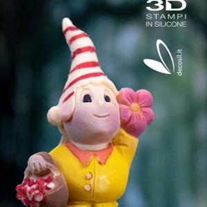 Molde Duende Timothy con la Flor
