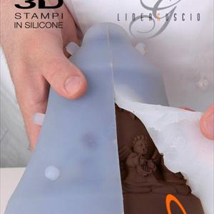 Conejito y Zanahorias Molde LINEAGUSCIO Campana de Pascua