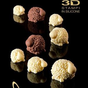 Grandes Ovejas Graciosas molde de silicona
