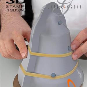 Molde Campana de Papá Noel y Renos
