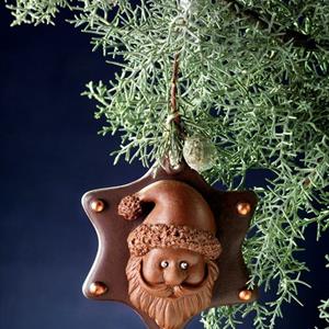 Ornamento Papá Noel molde de chocolate