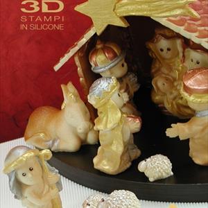 Molde Casita Portal de Pesebre con Estrella