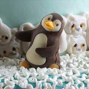 Pingüino Bailarín moldes de chocolate de animales MARINOS