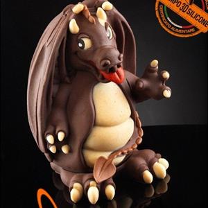 Molde de chocolate Huevo Dragón