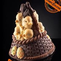 Cesta de Pulluelos Molde LINEAGUSCIO Campana de Pascua