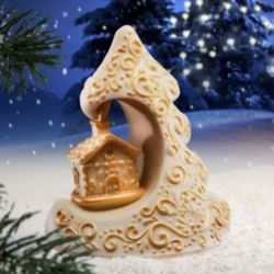 moldes LINEAGUSCIO Campana de Navidad en chocolate