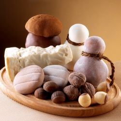 Moldes para objetos de gastronomía de chocolate